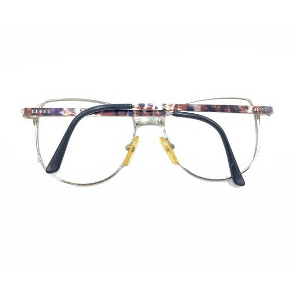 Gucci GG 2243 25V Silver Brown Black Tortoise Eyeglasses Frames 51-16 130 Italy - Picture 11 of 12